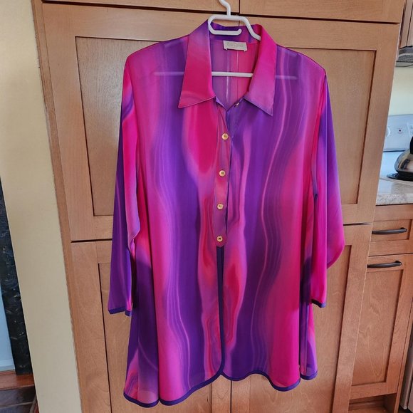 Dressy women's blouse size XL by Red Coral - Picture 1 of 2